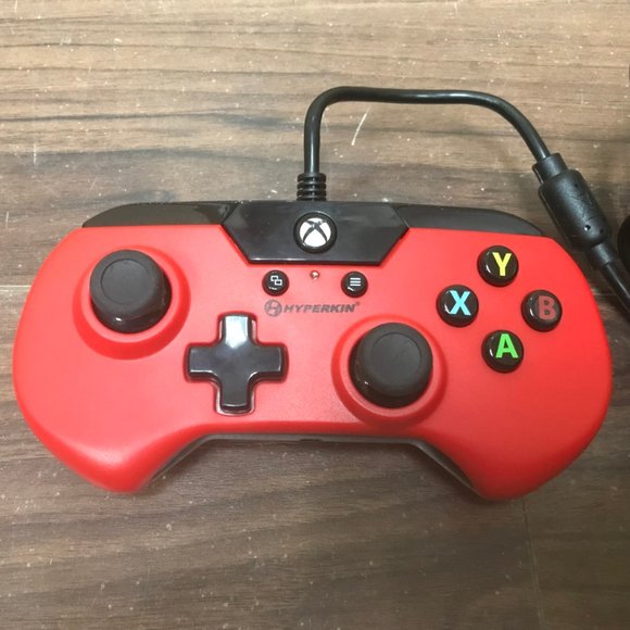 Hyperkin X91 Wired Controller for Xbox One + Windows 10 Red 90's Style - Picture 3 of 13